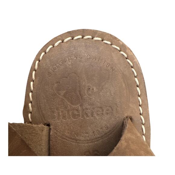 Duckfeet Løkken Sandal Brown Leather Open Toe Buckle Size 36 US 6 - Picture 6 of 7